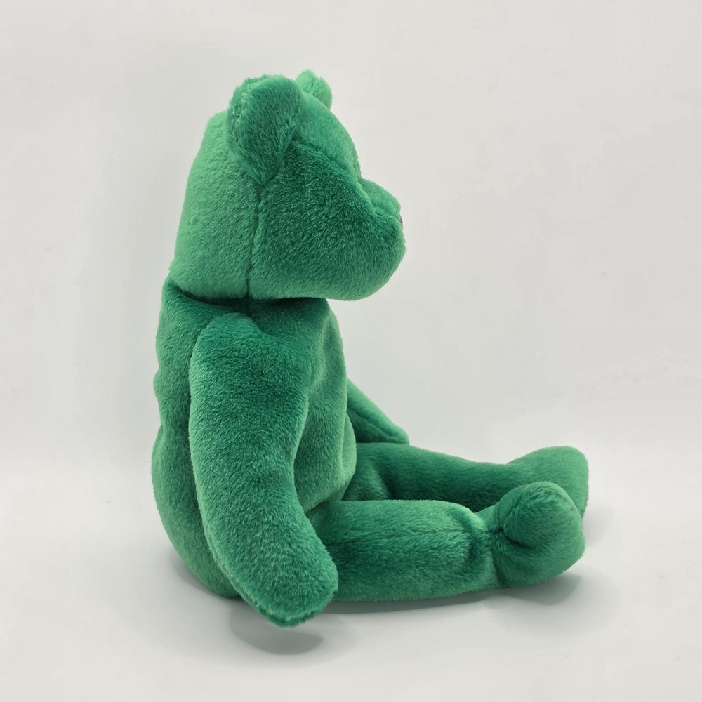 Ty Beanie Baby Erin the Irish Bear 1997 Retired Vintage Green Shamrock with Tags - Picture 7 of 12